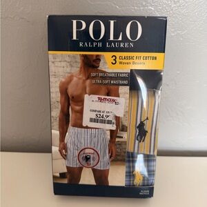 Polo by Ralph Lauren Men's Blue and White Boxers